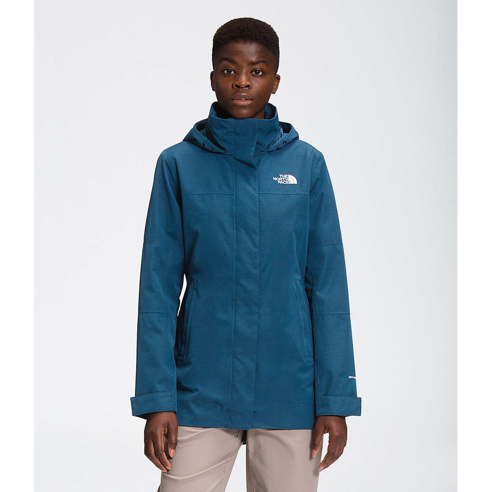 The North Face Westoak City Trench Γυναικεια Αδιάβροχα Μπουφάν - Μπλε (VMFN74863)